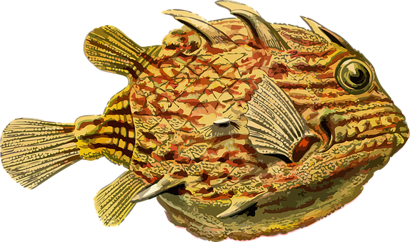 Colorful Scorpionfish Illustration