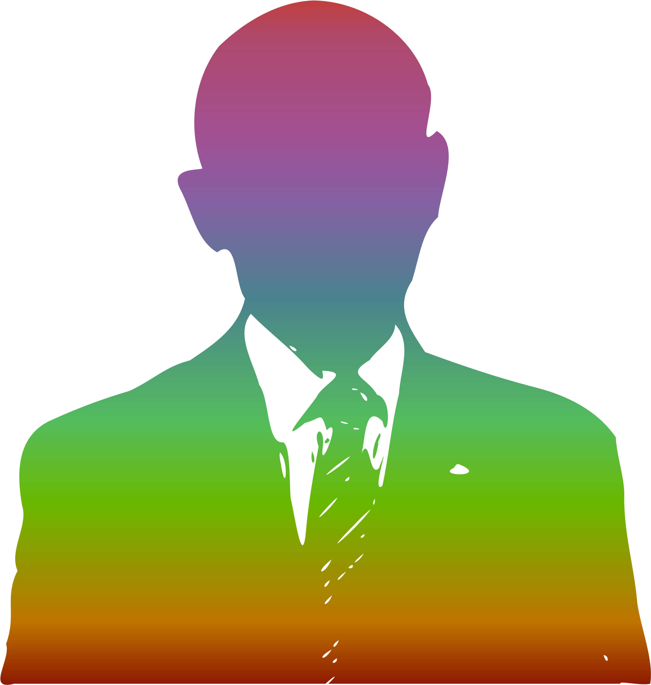 Colorful Silhouette Portrait