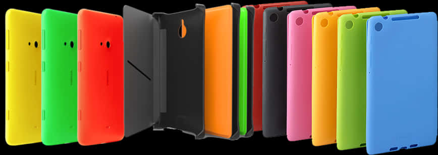 Colorful Smartphone Cases Display