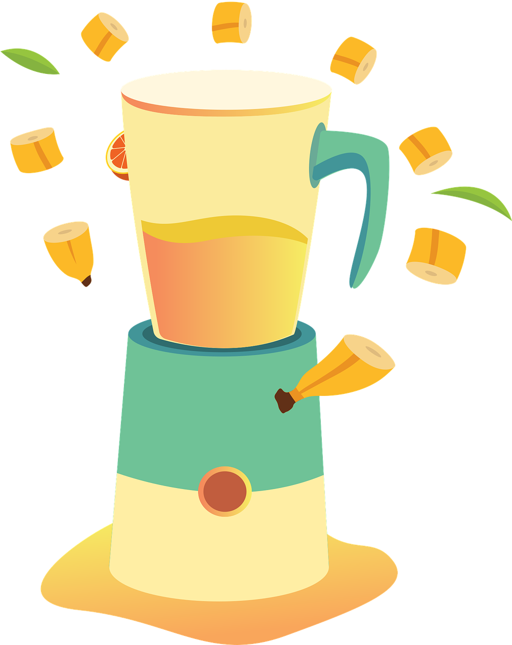 Banana Smoothie Illustration Png, Transparent Png PNG with transparent background