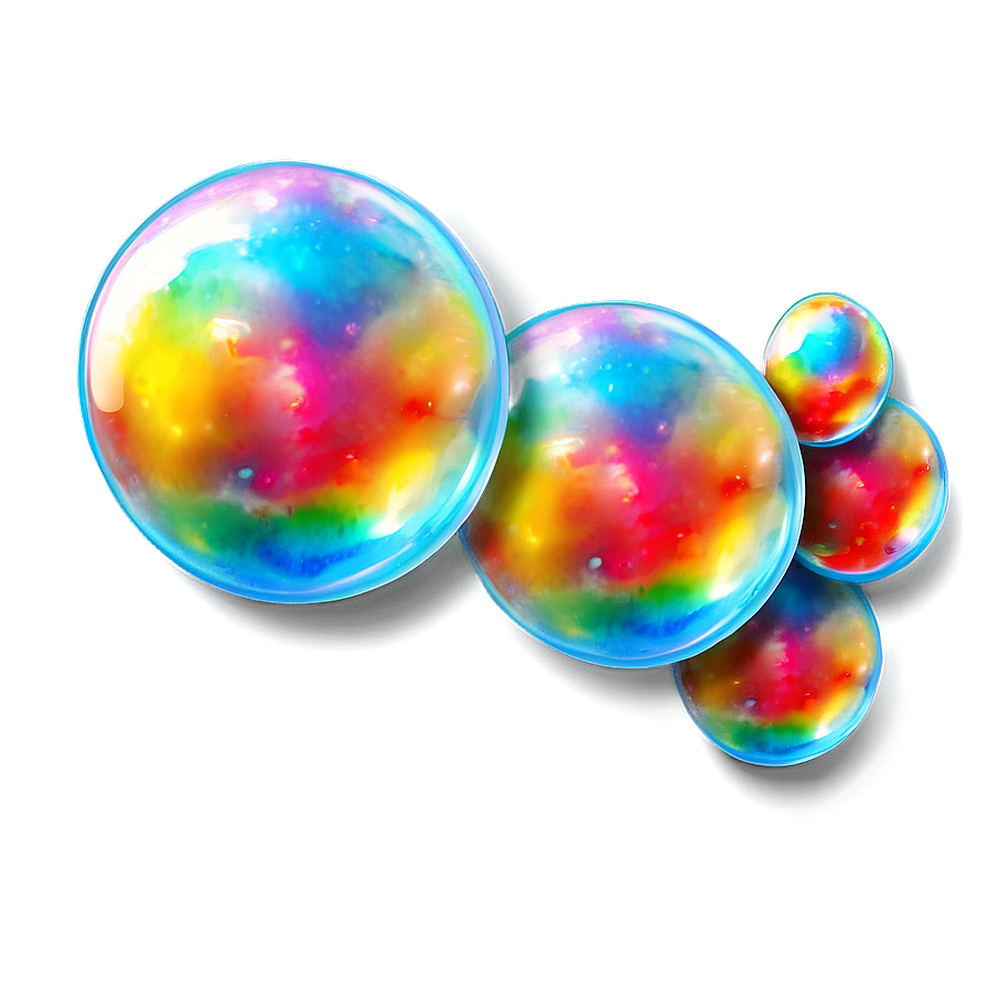 Colorful Soap Bubble Realistic Png 31