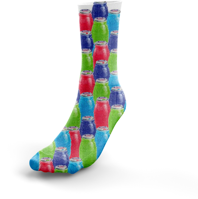 Colorful Soda Can Pattern Socks