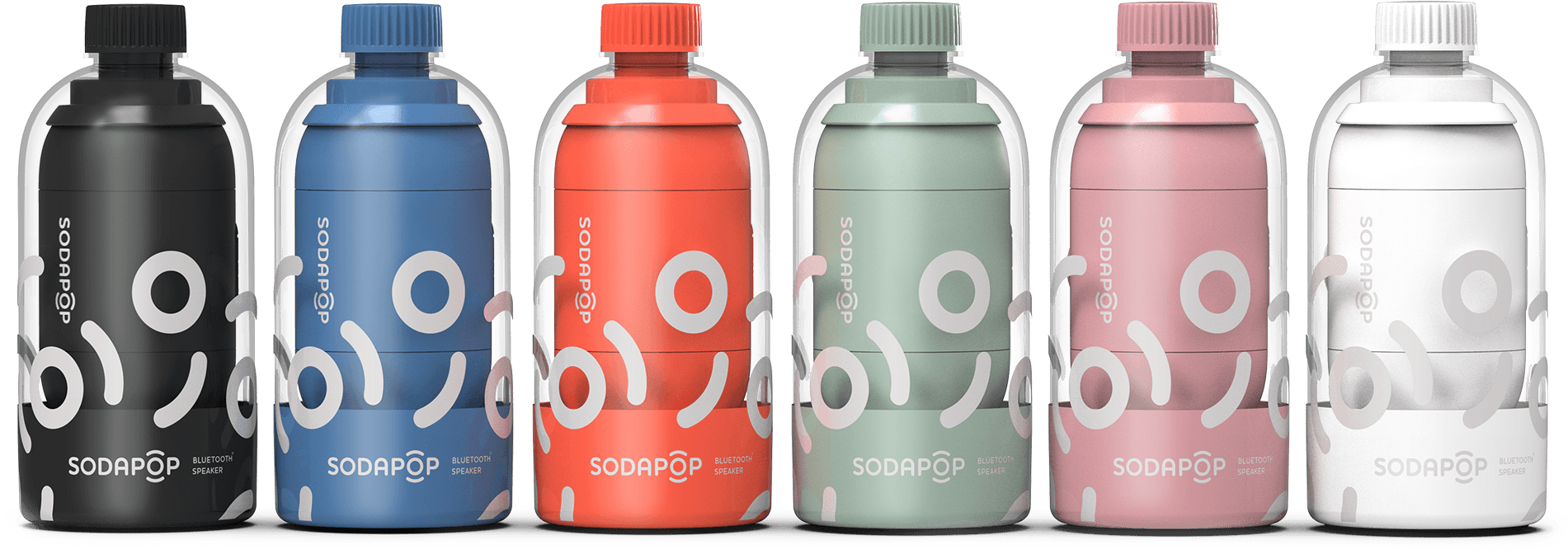 Colorful Soda Pop Plastic Bottles