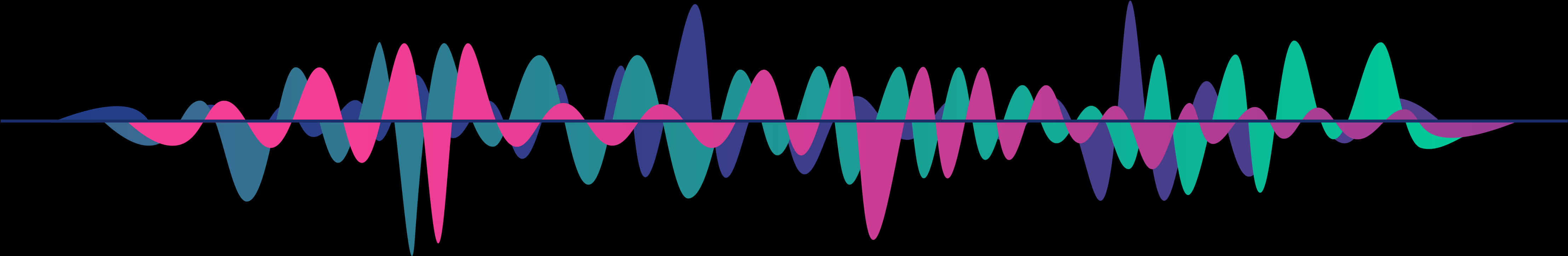 Colorful Soundwave Vector PNG image with a transparent background, free high-resolution download
