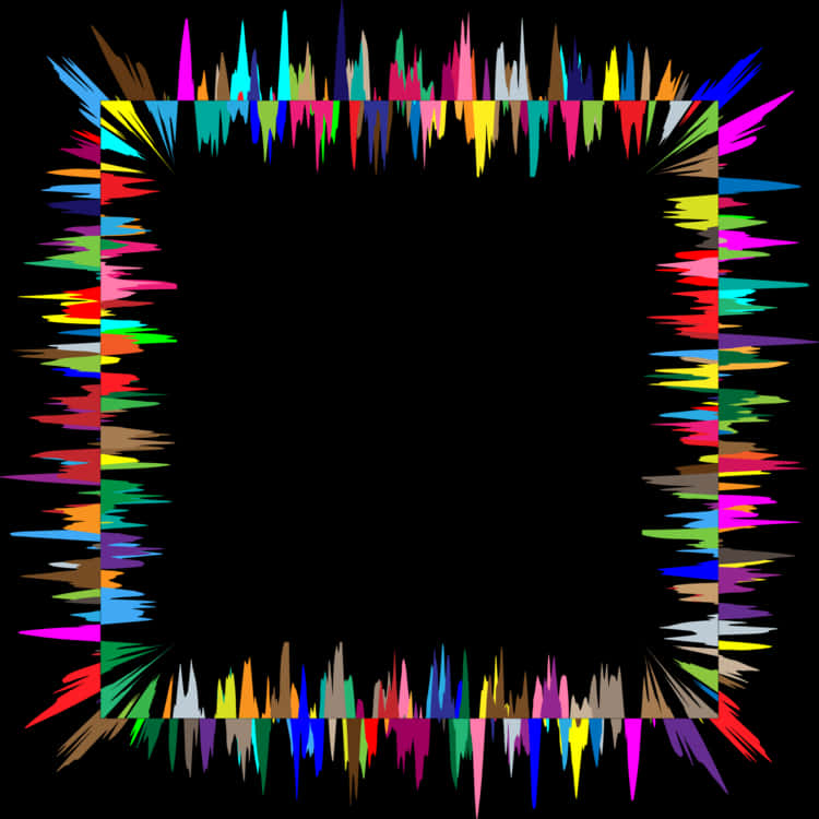 Colorful Spectrum Frame Abstract