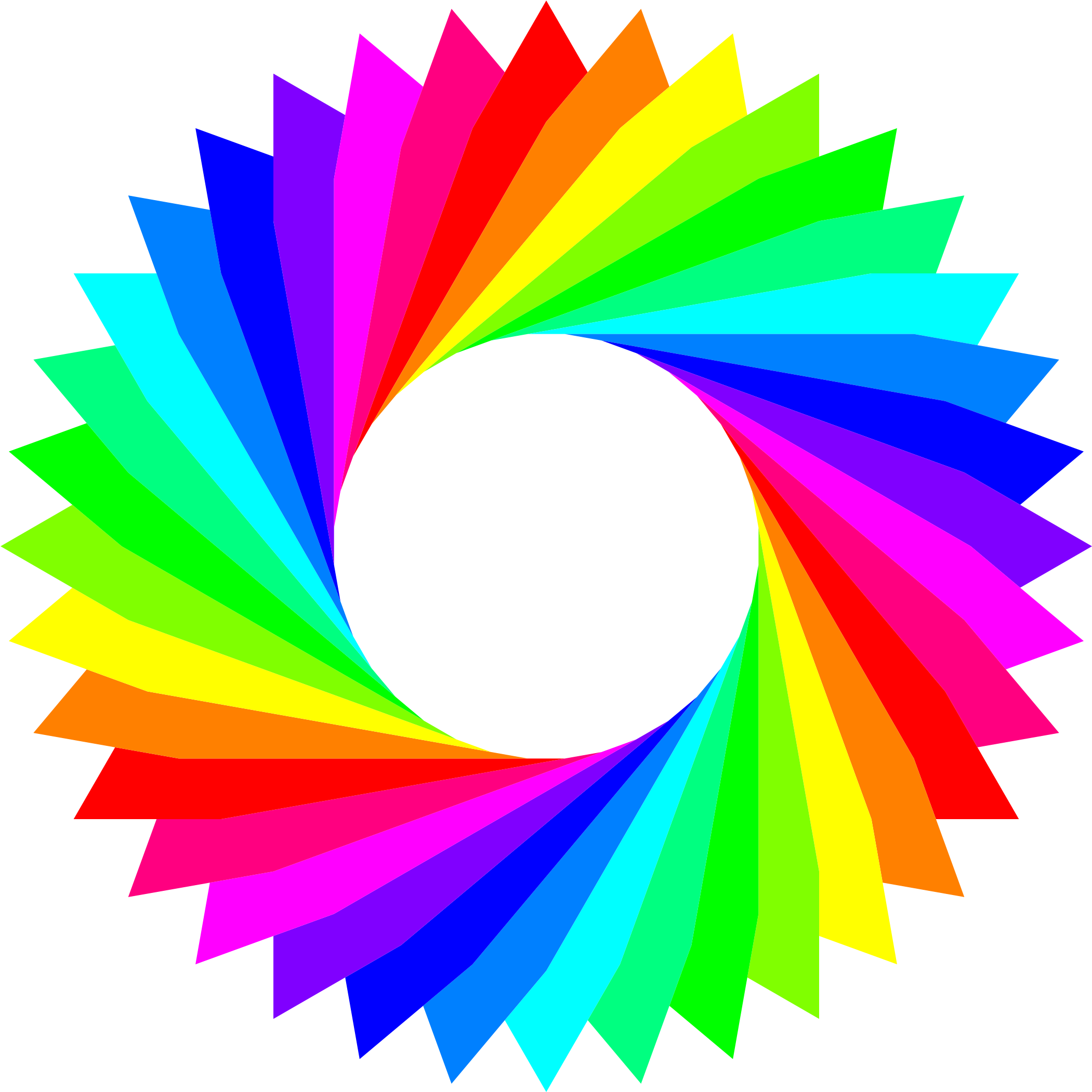 Colorful Spectrum Wheel Graphic