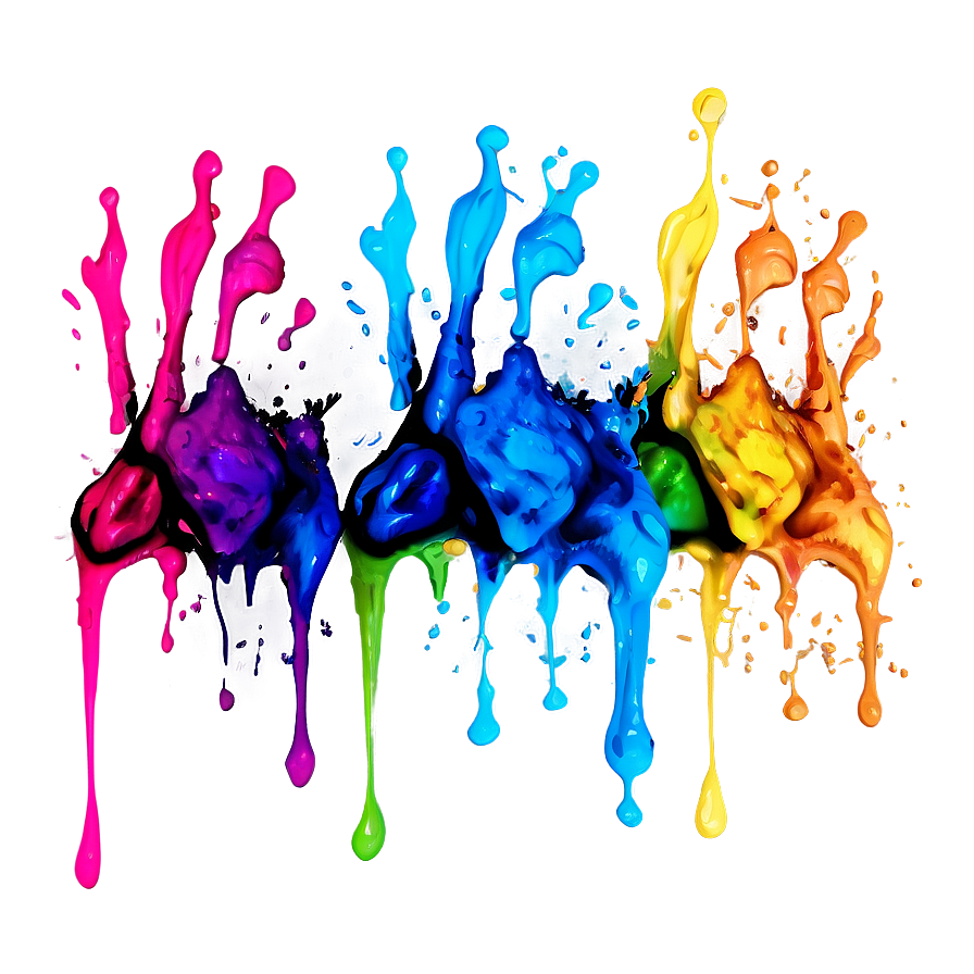 Colorful Splash Effect Png 06282024