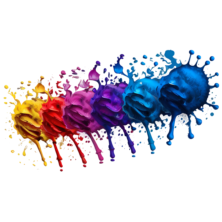Colorful Spray Paint PNG pol7 PNG with transparent background
