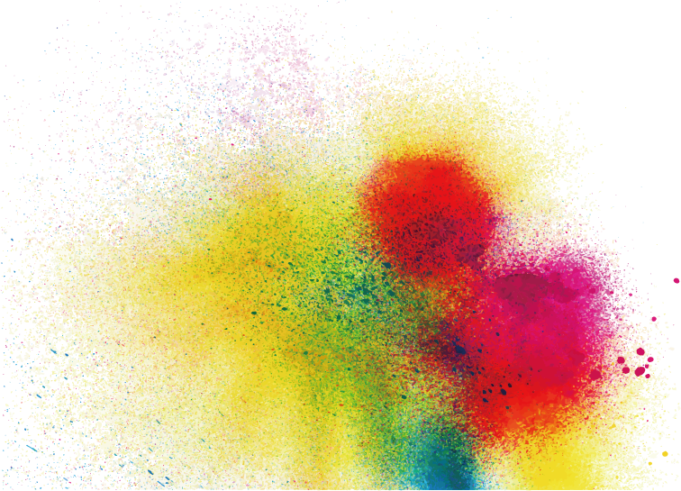 Colorful Spray Paint Splatter