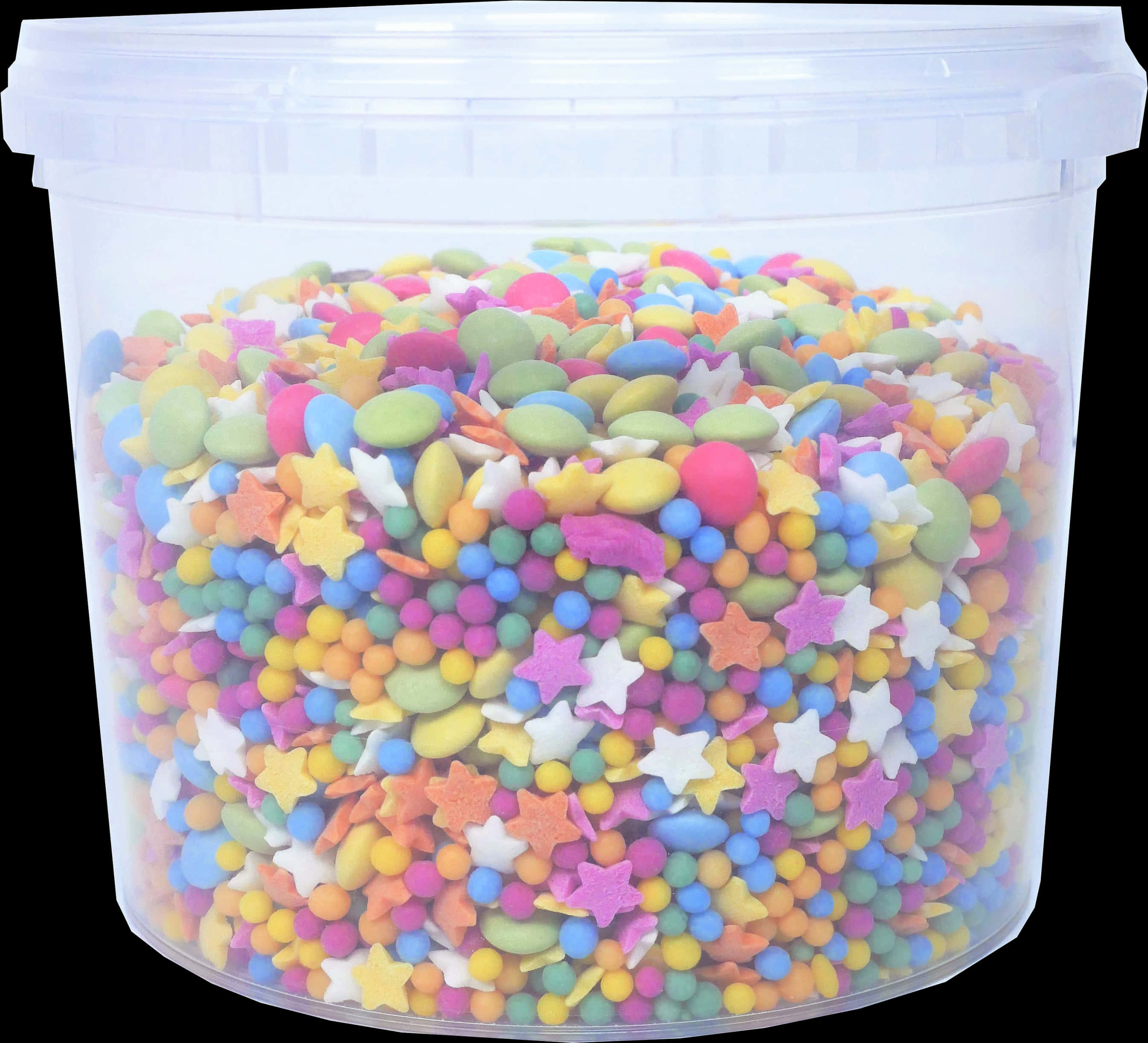 Colorful Sprinklesin Container