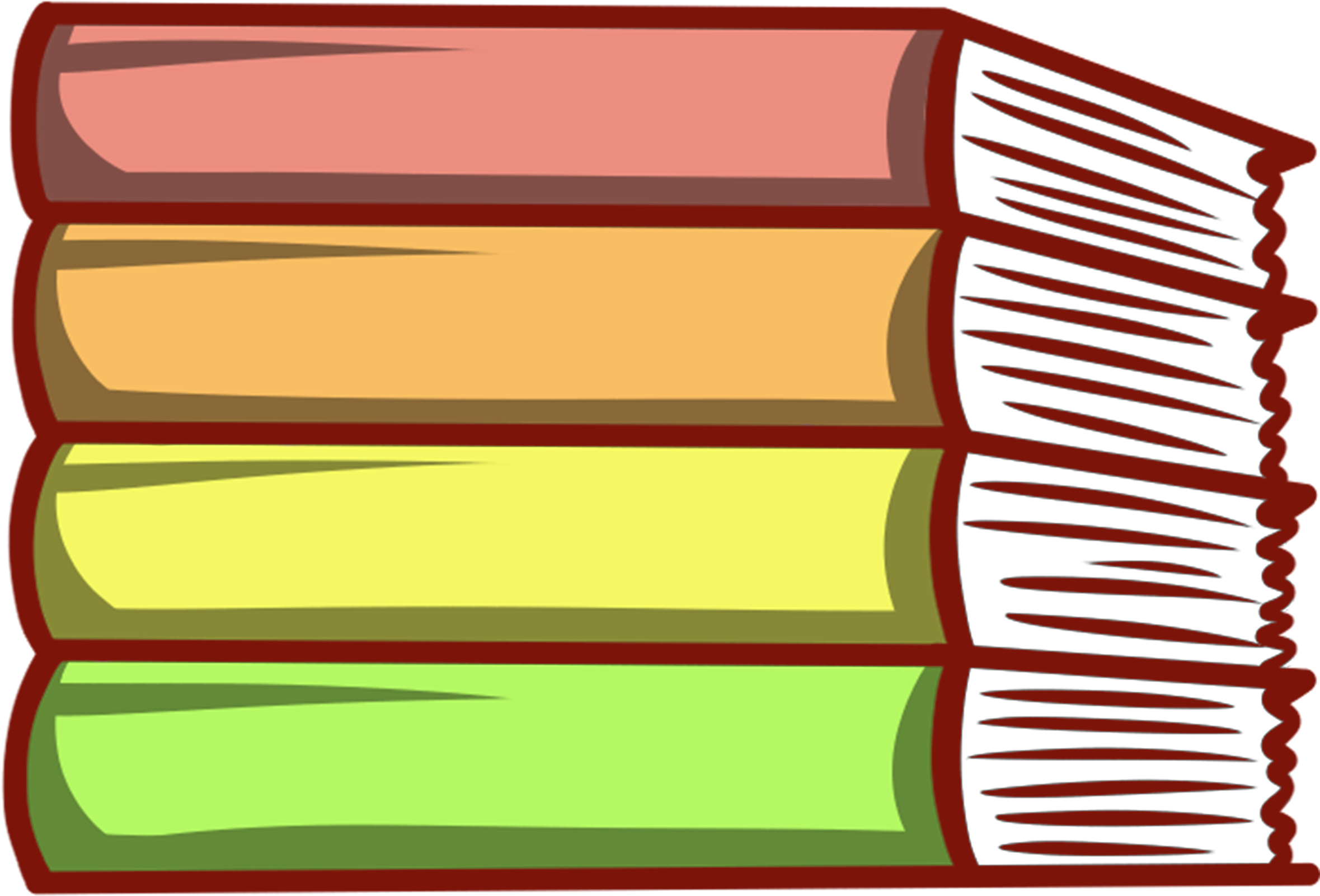 Clip Art Stack Of Books, HD Png Download PNG with transparent background