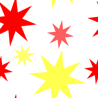 Colorful Star Pattern Background PNG with transparent background