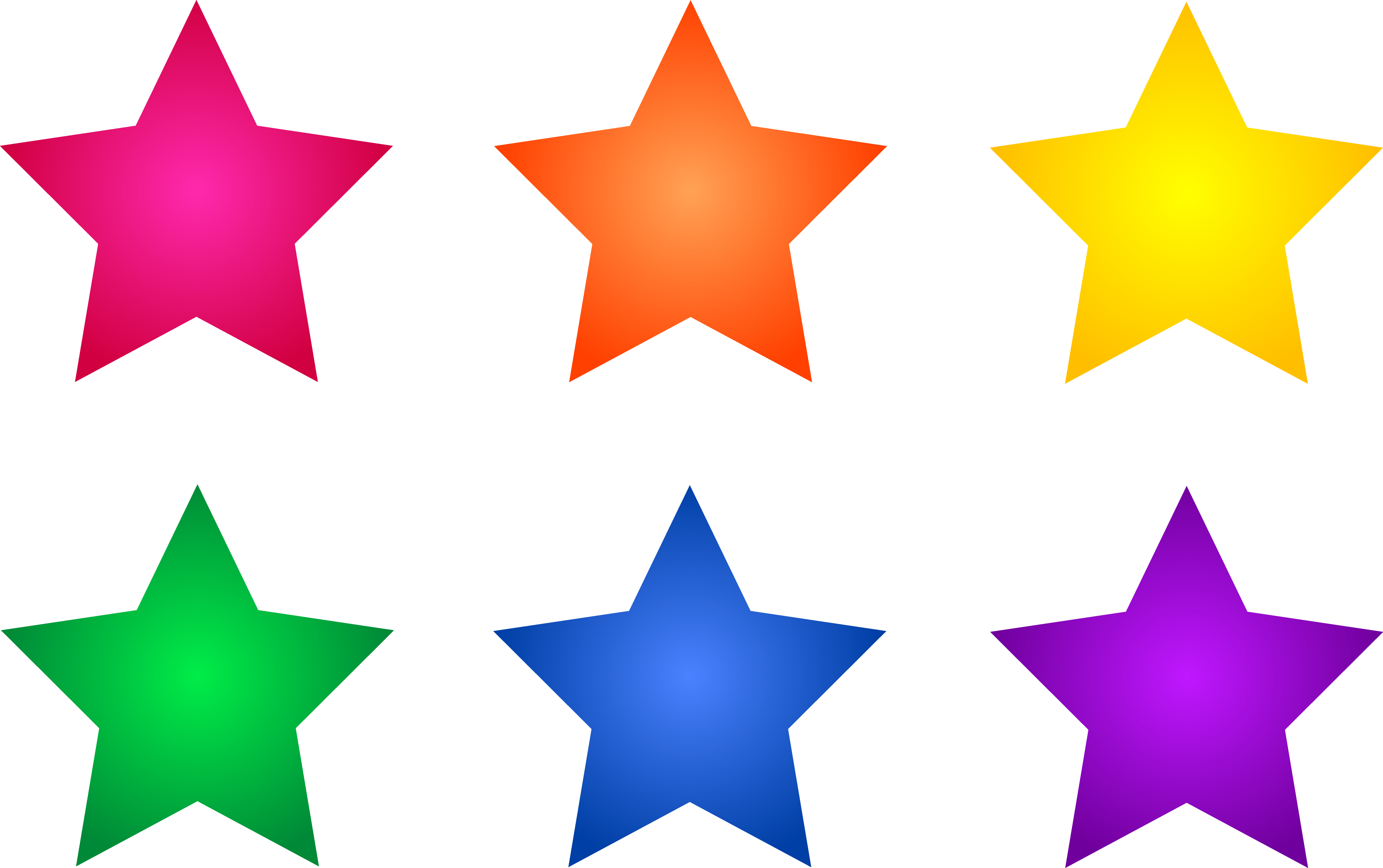 Star Clip Art Outline Free Clipart Images - Colored Star Clip Art, HD Png Download PNG with transparent background