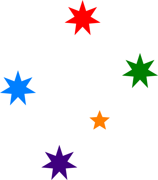 Colorful Star Shapes Illustration