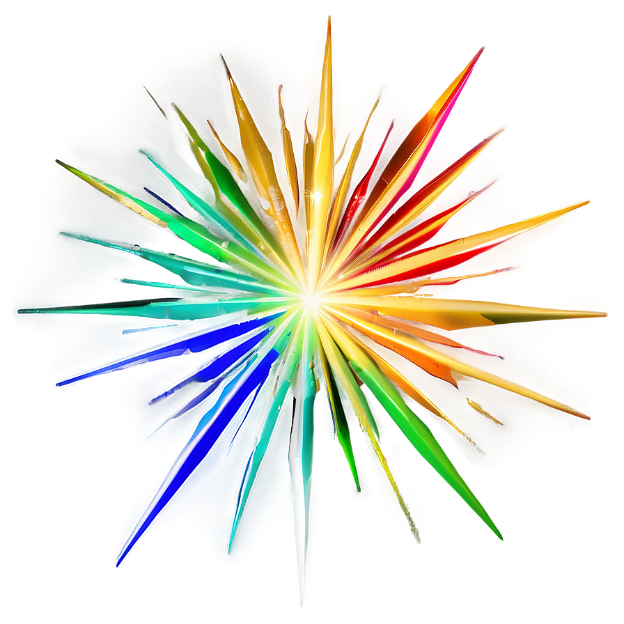 Colorful Starburst PNG ior PNG image with a transparent background, free high-resolution download