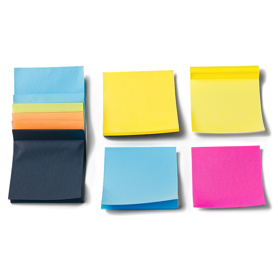 Colorful Sticky Notes PNG 2 PNG image with a transparent background, free high-resolution download