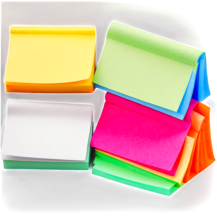 Colorful Sticky Notes PNG yqa PNG image with a transparent background, free high-resolution download