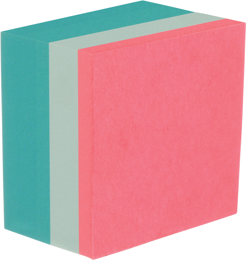 Colorful Sticky Notes Stack PNG with transparent background