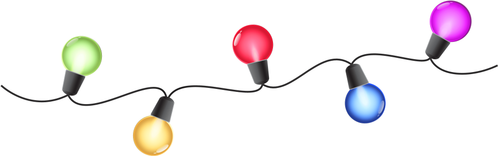 Christmas Lights Clip Art - Clip Art Christmas Lights, HD Png Download PNG with transparent background