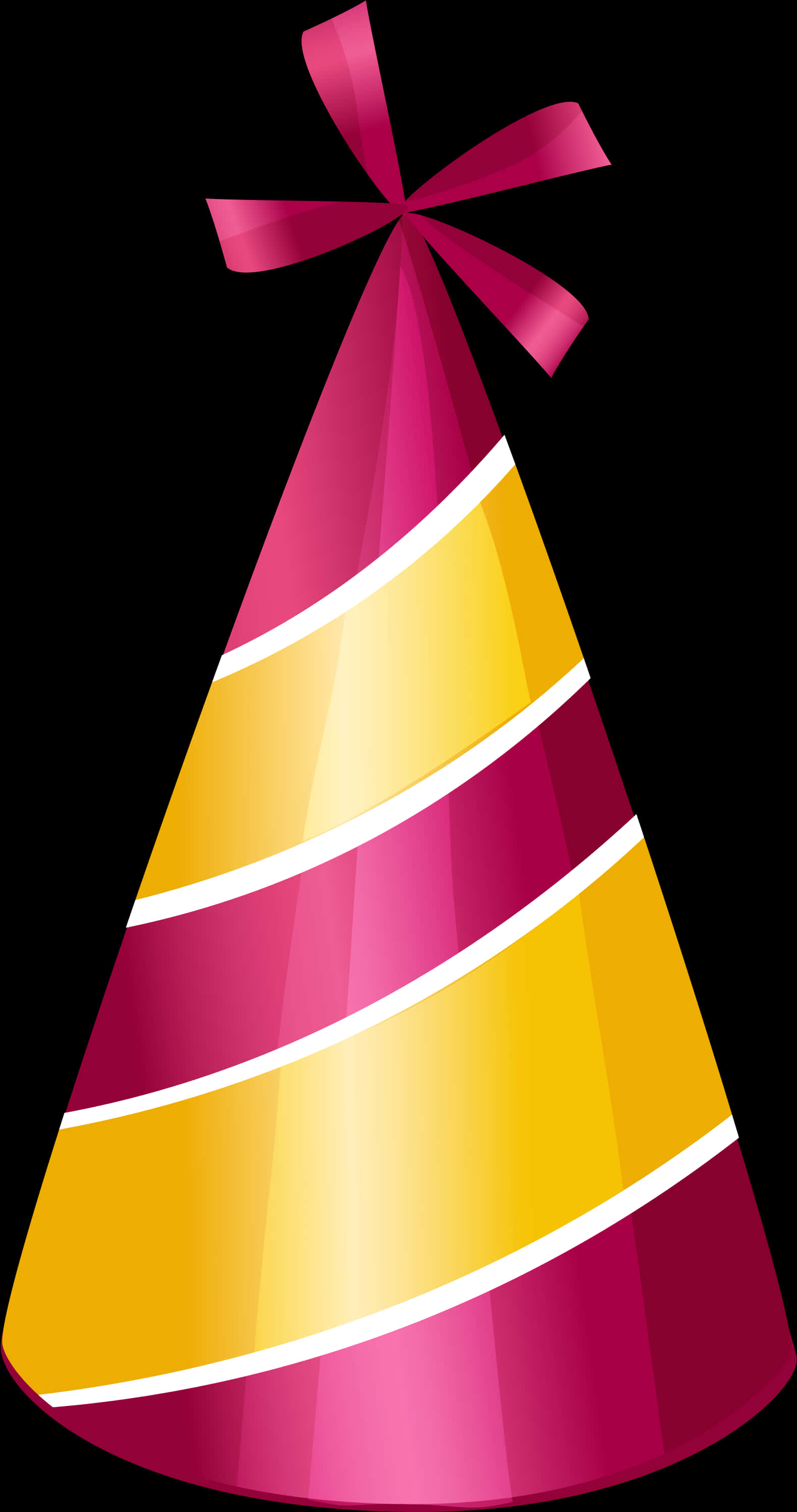 Colorful Striped Birthday Hat