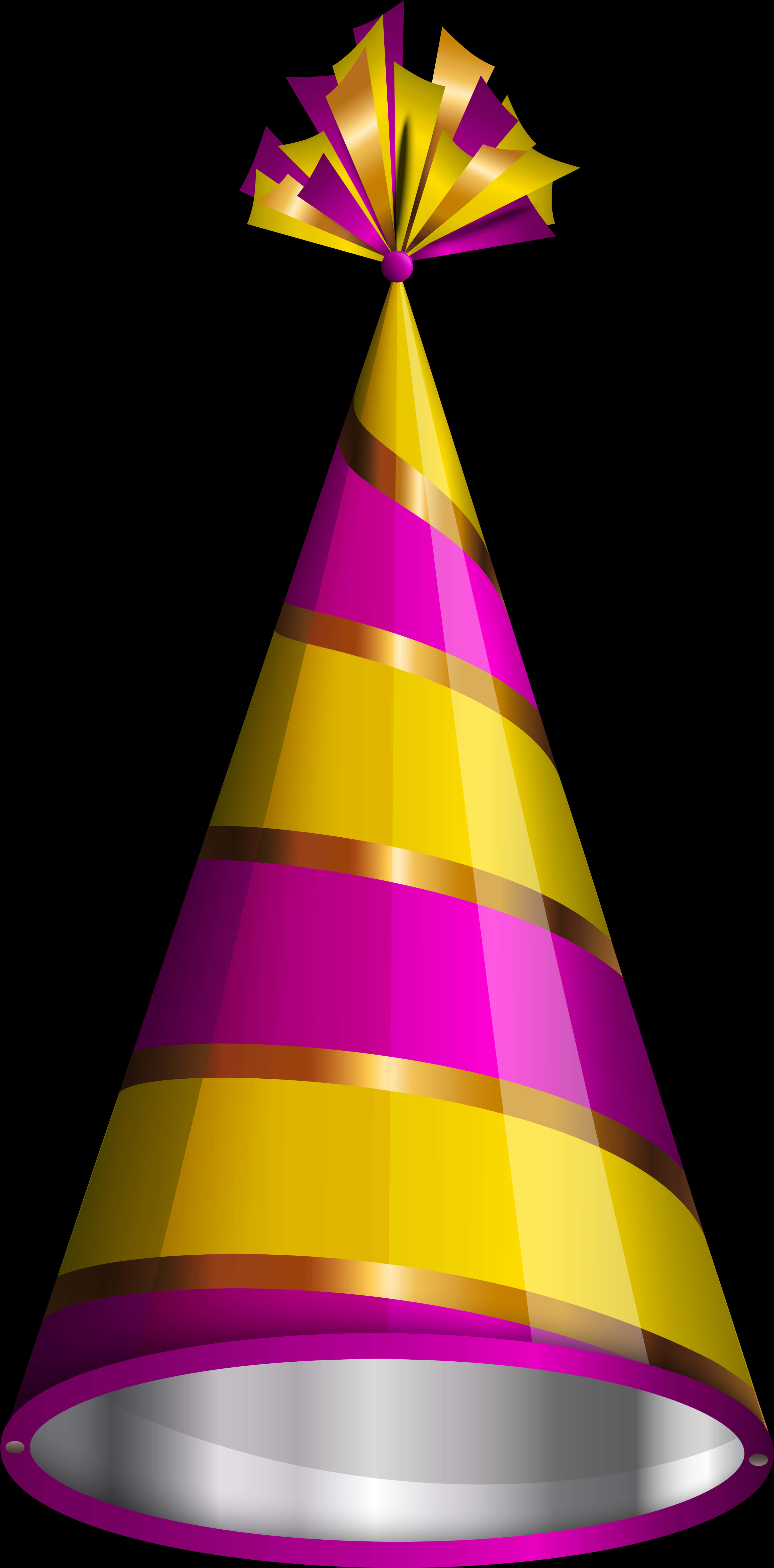 Colorful Striped Birthday Hat