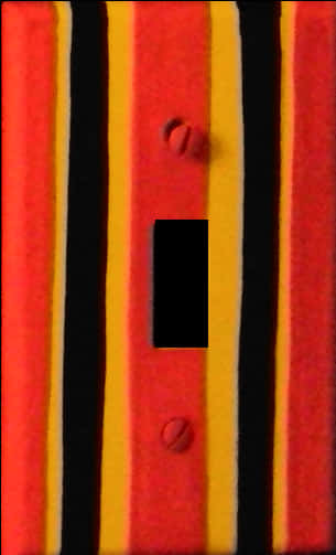 Colorful Striped Fabricwith Buttonand Hole