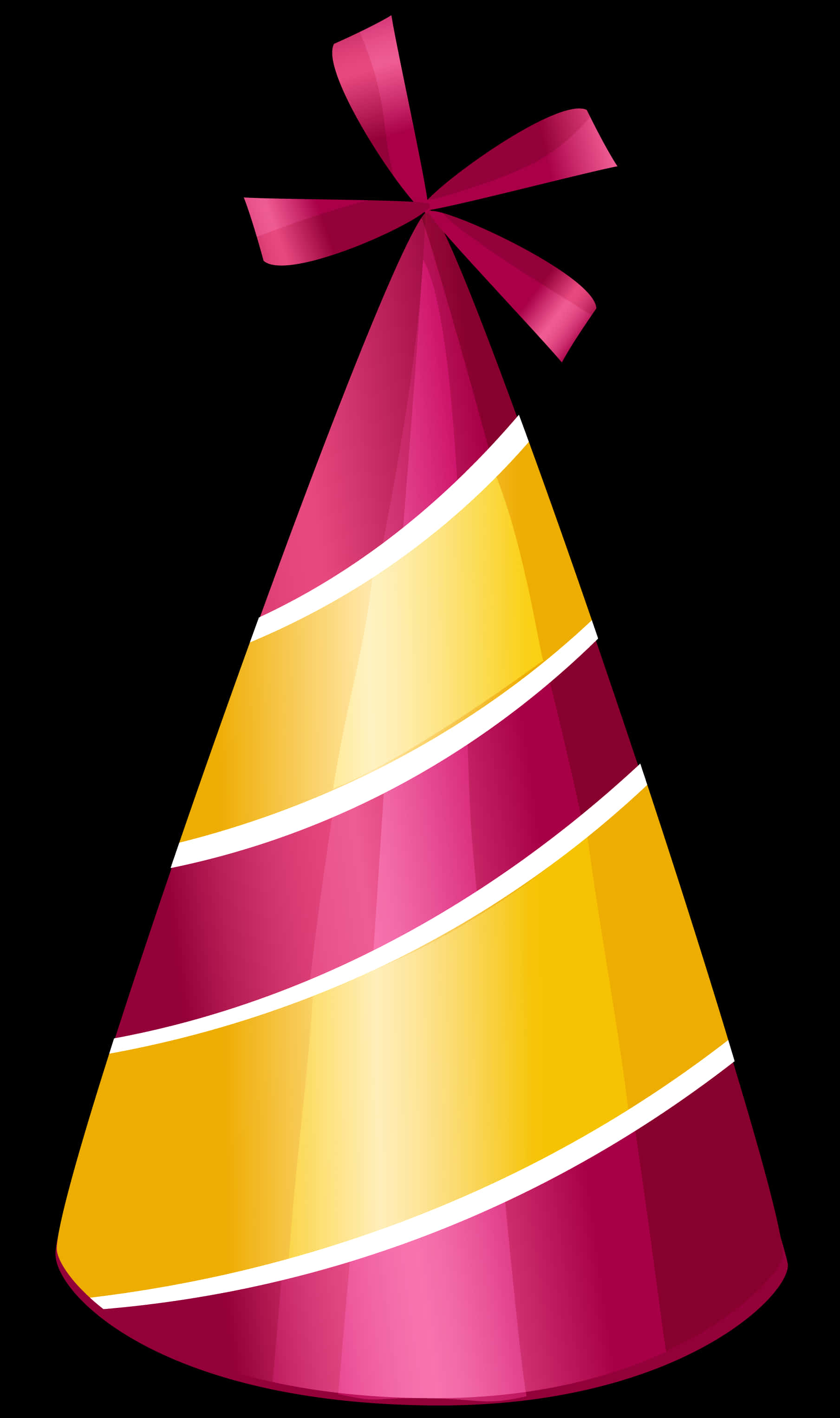 Colorful Striped Party Hat