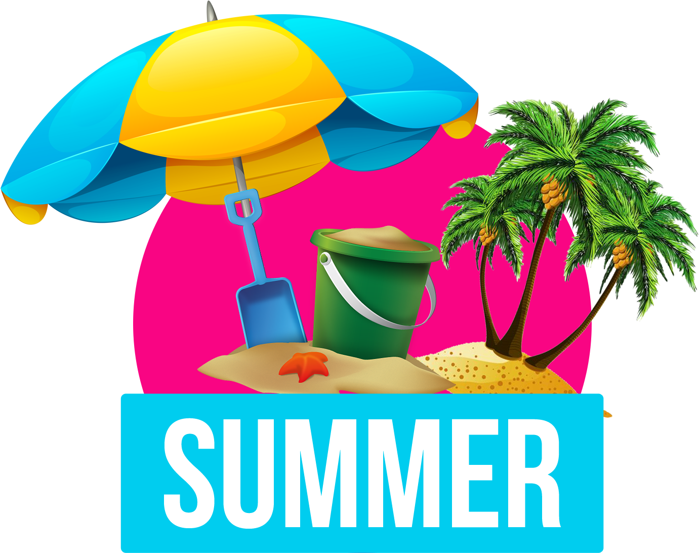 Free Summer Png Elements - First Day Of Summer Social Media Posts, Transparent Png PNG with transparent background