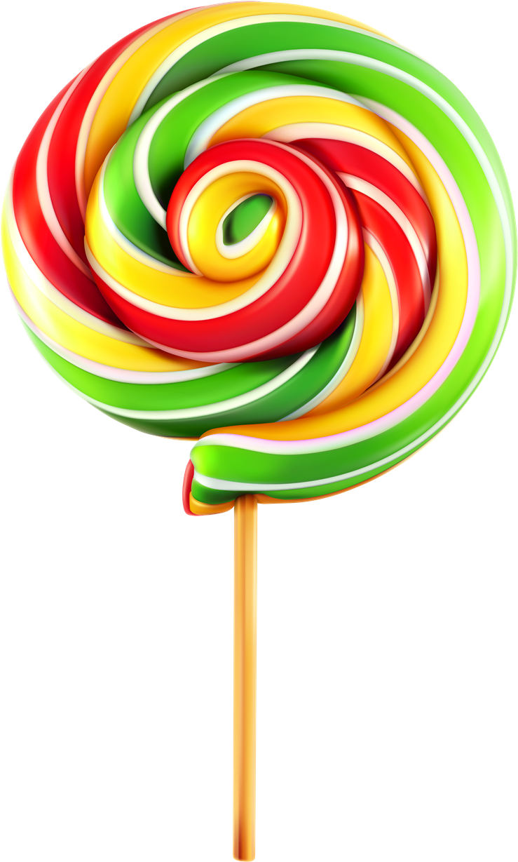 Rainbow Lollipop Png Photo - Lollipop Candy Clip Art, Transparent Png PNG image with a transparent background, free high-resolution download