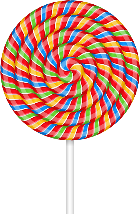 Colorful Swirl Lollipop