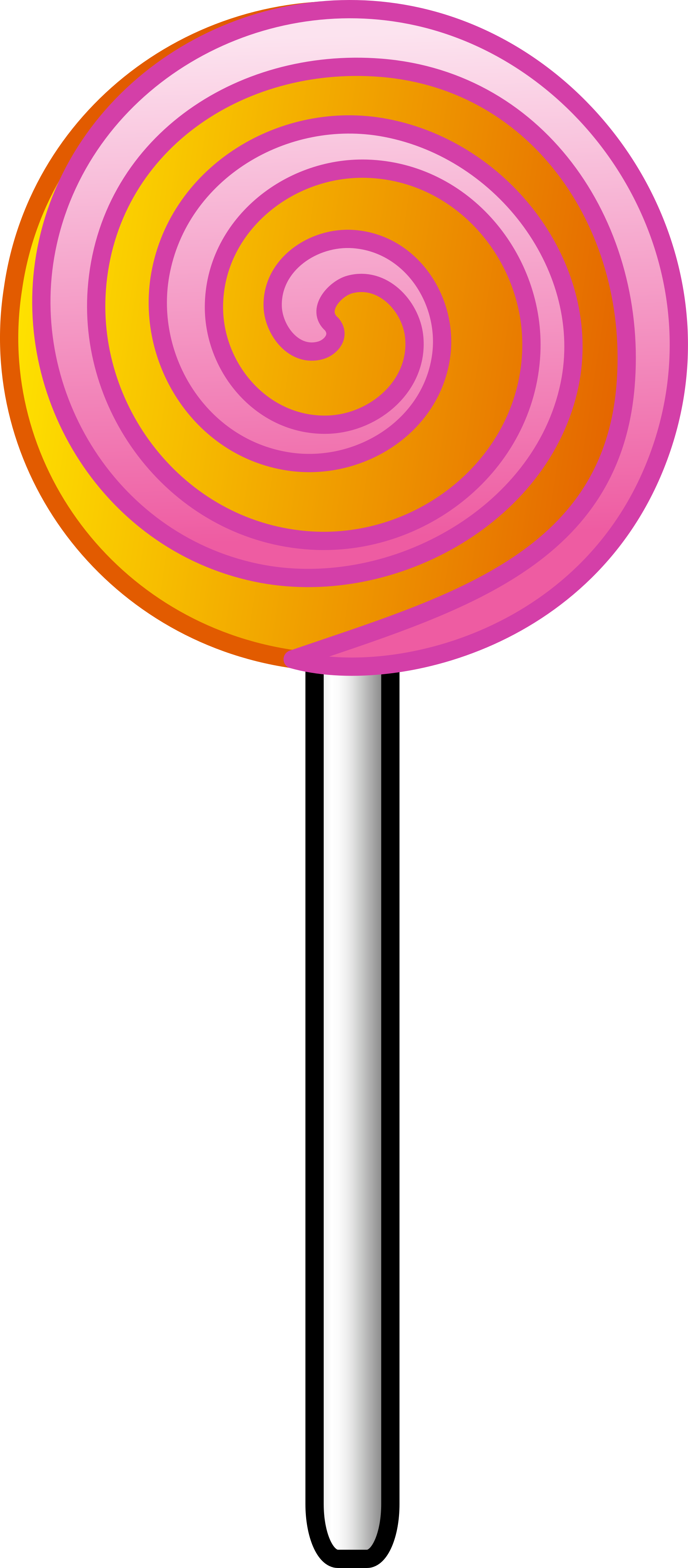 Colorful Swirl Lollipop Illustration