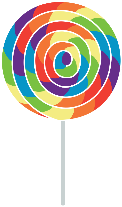 Colorful Swirl Lollipop