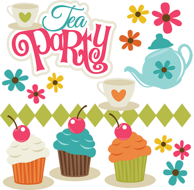 Colorful Tea Party Illustration