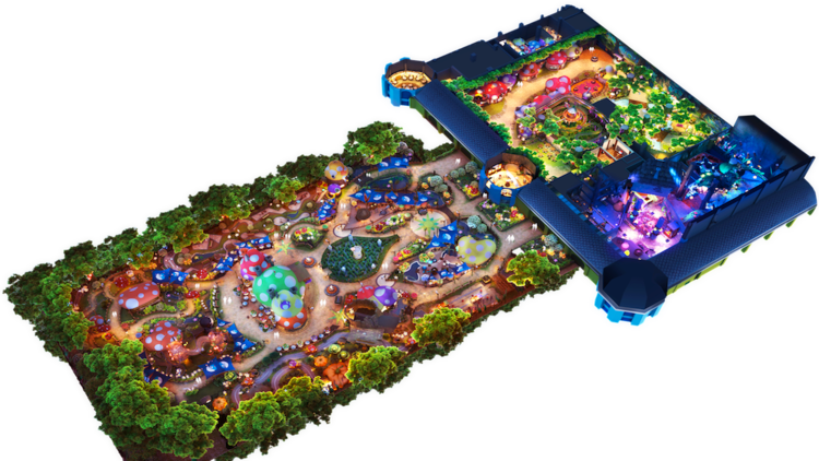 Colorful Theme Park Isometric View