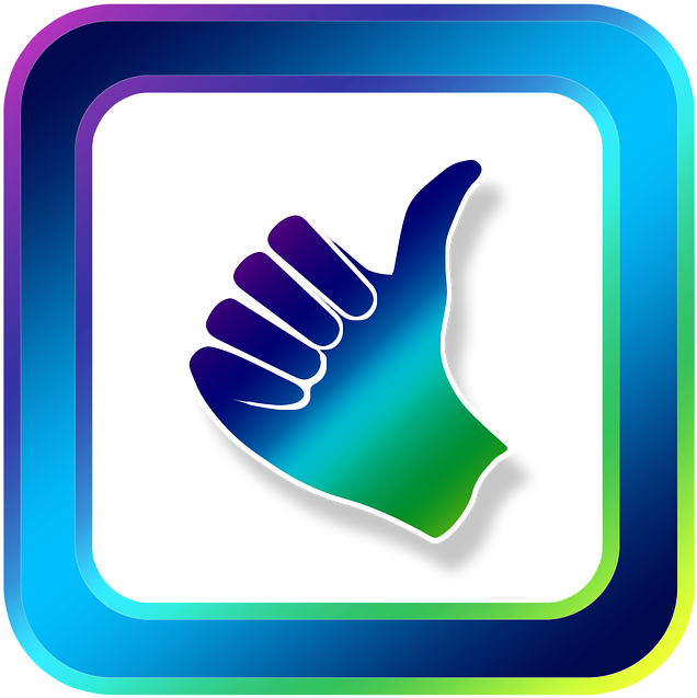 Colorful Thumb Up Icon