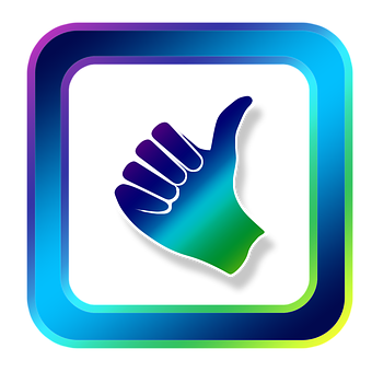 Colorful Thumbs Up Icon