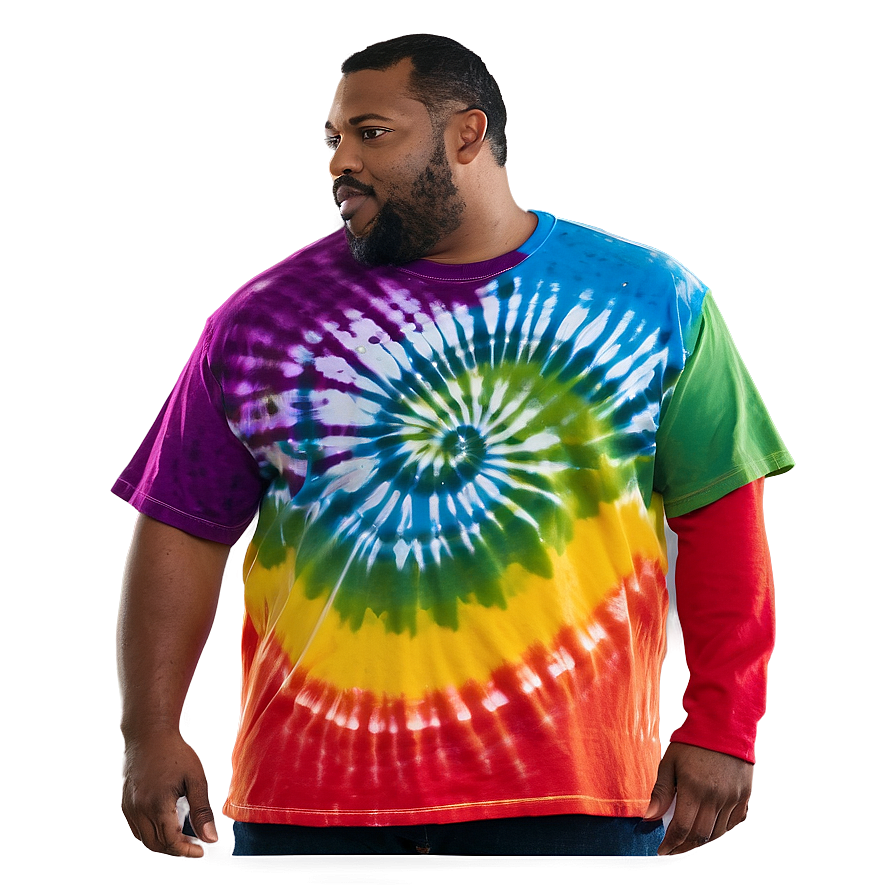 Colorful Tie Dye T-shirt Png 7