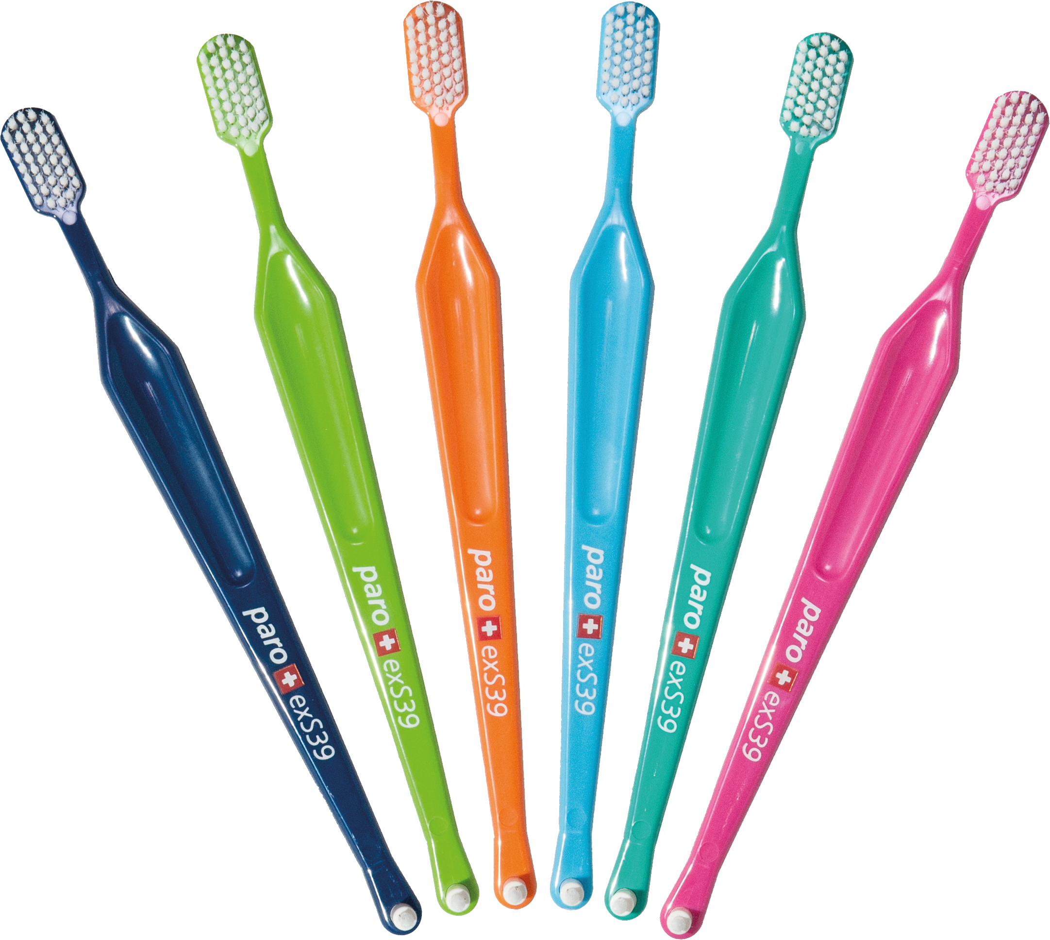 Colorful Toothbrushes Array