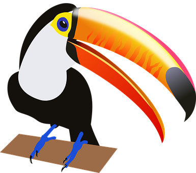 Colorful Toucan Vector Illustration