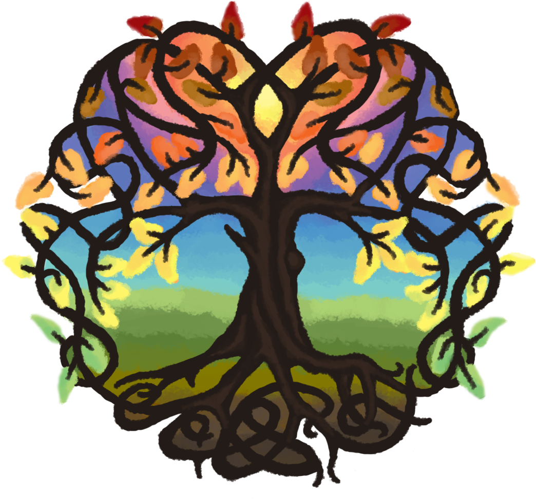Colorful Treeof Life Artwork PNG with transparent background