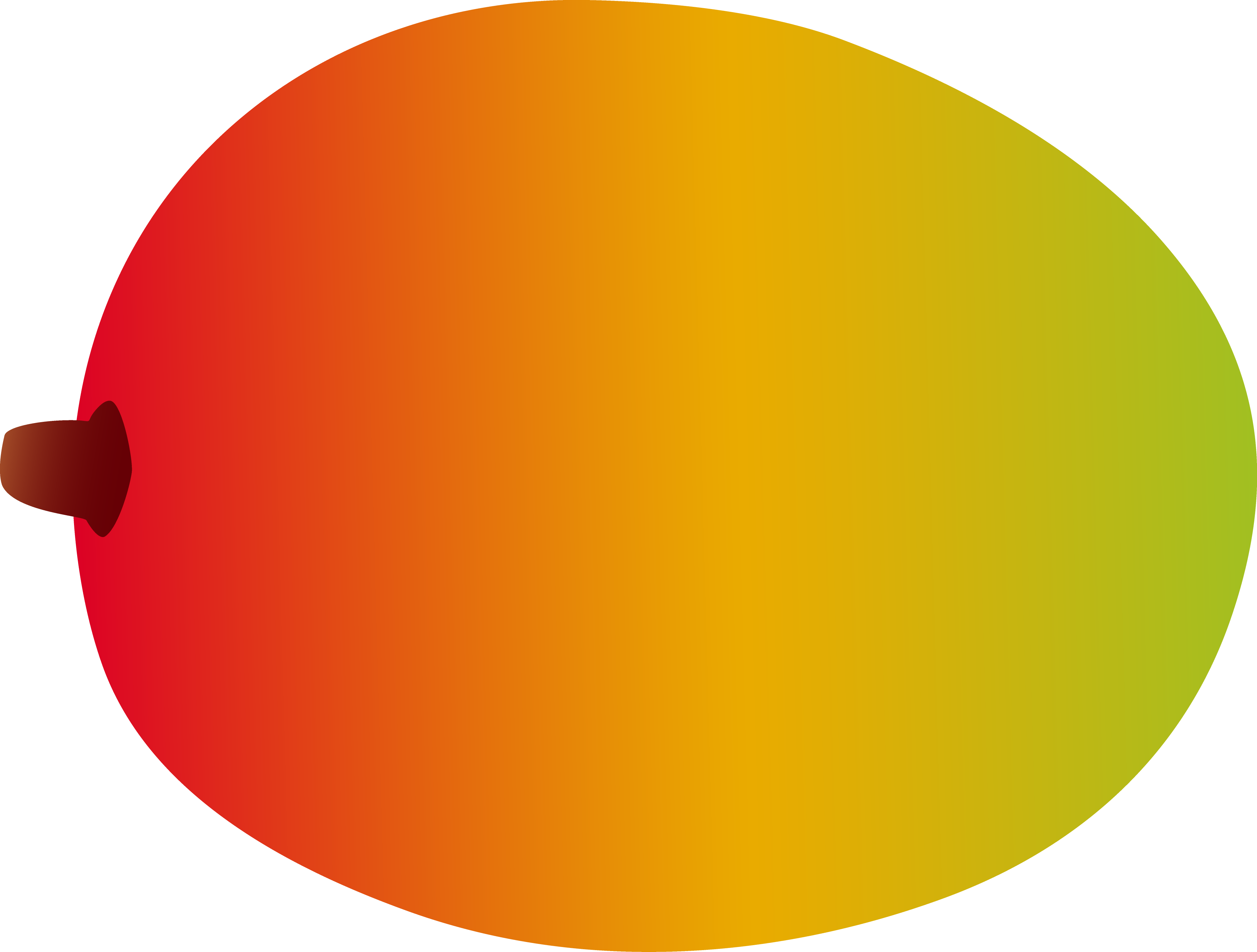 Colorful Vector Mango PNG with transparent background