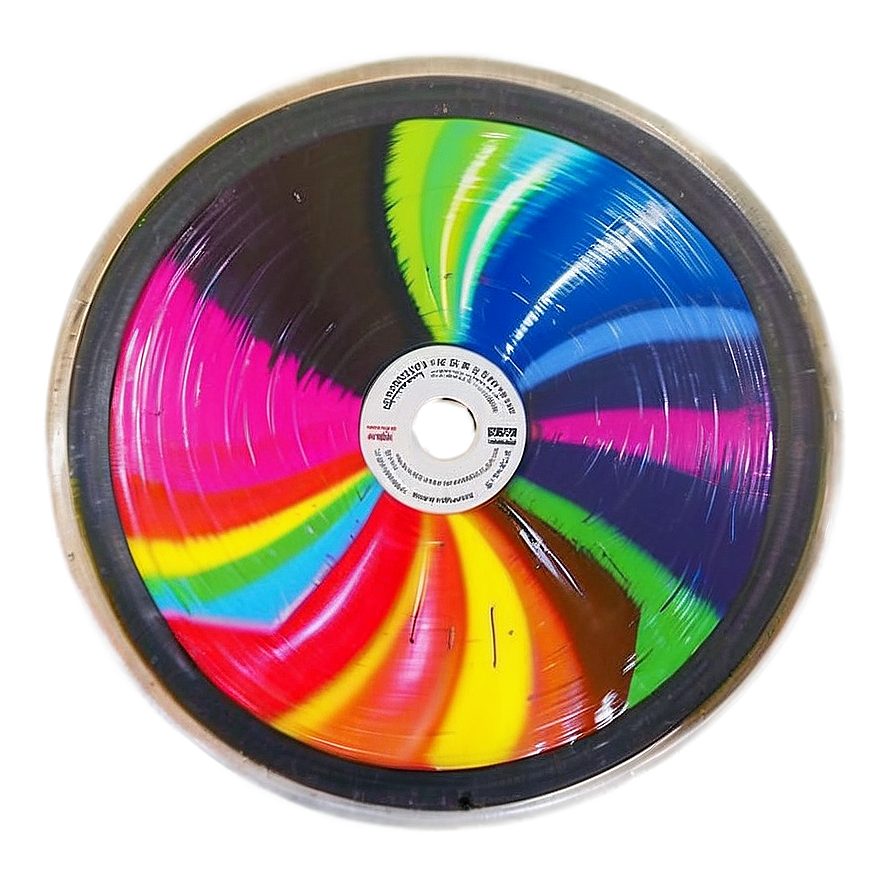 Colorful Vinyl Discs Png 05242024