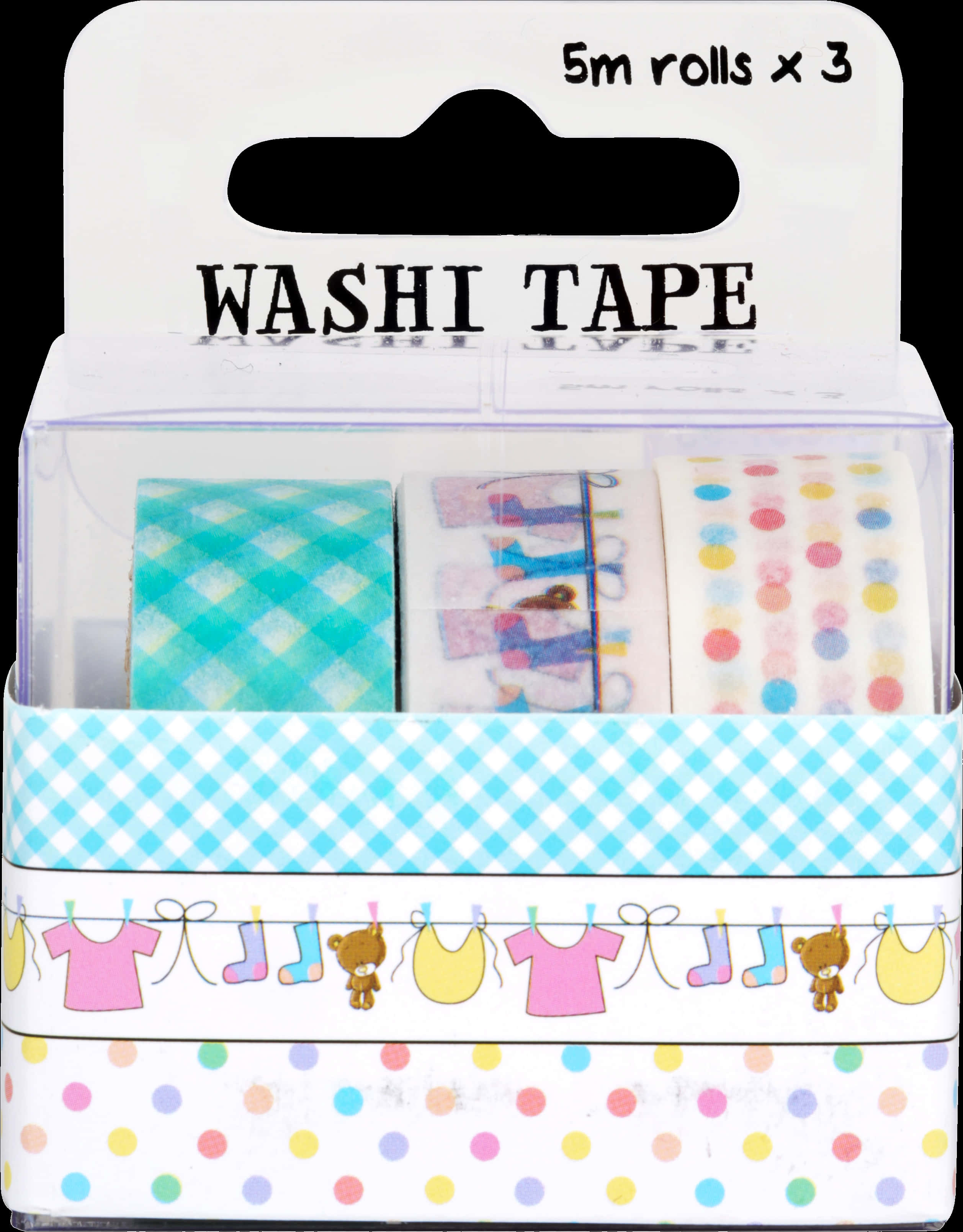 Colorful Washi Tape Pack5m Rolls