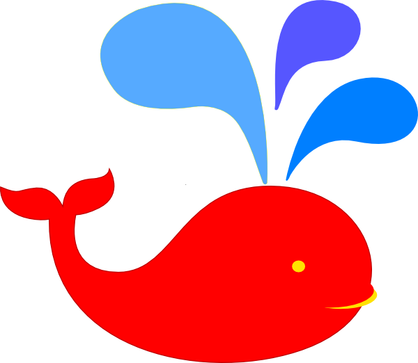 Colorful Whale Clipart