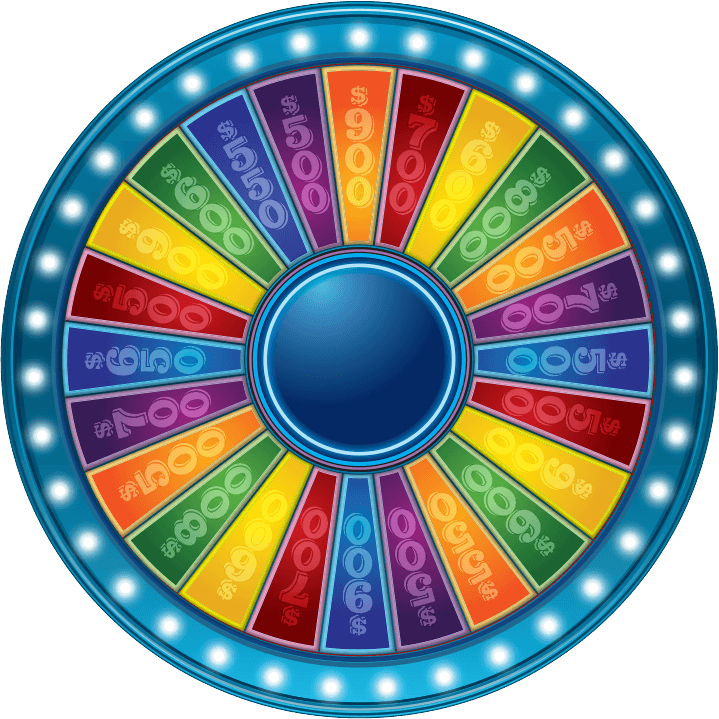 Colorful Wheelof Fortune Graphic PNG with transparent background