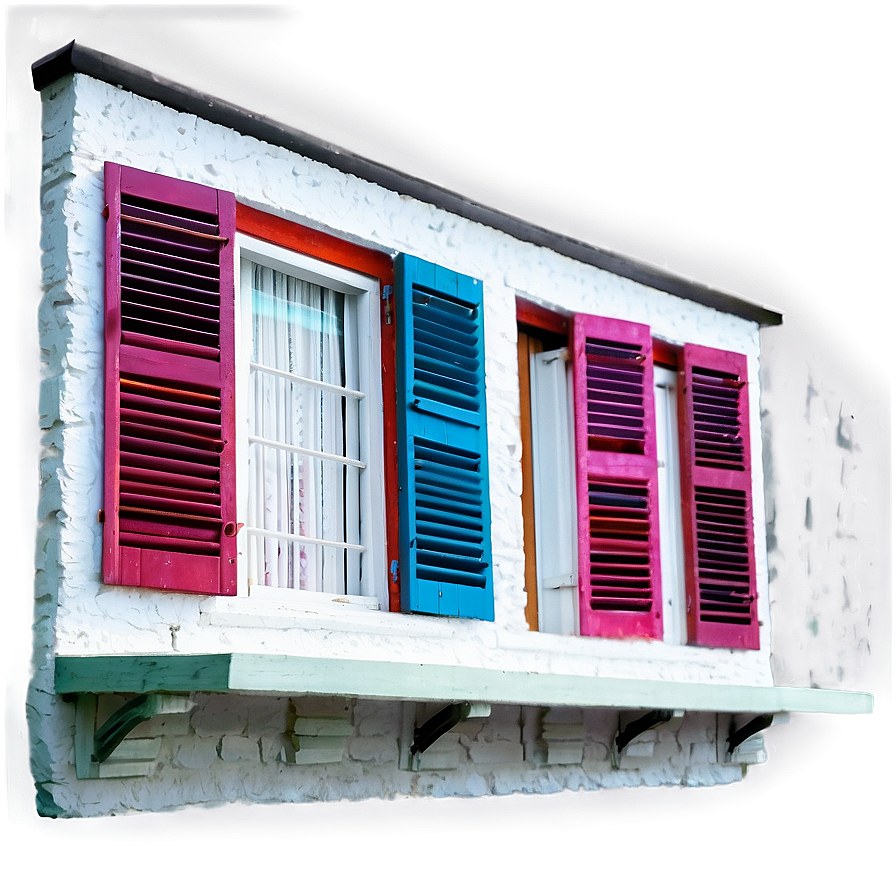 Colorful Window Shutters Png Ggy84