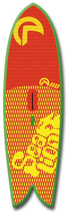 Colorful Windsurfing Board Design PNG image with a transparent background, free high-resolution download
