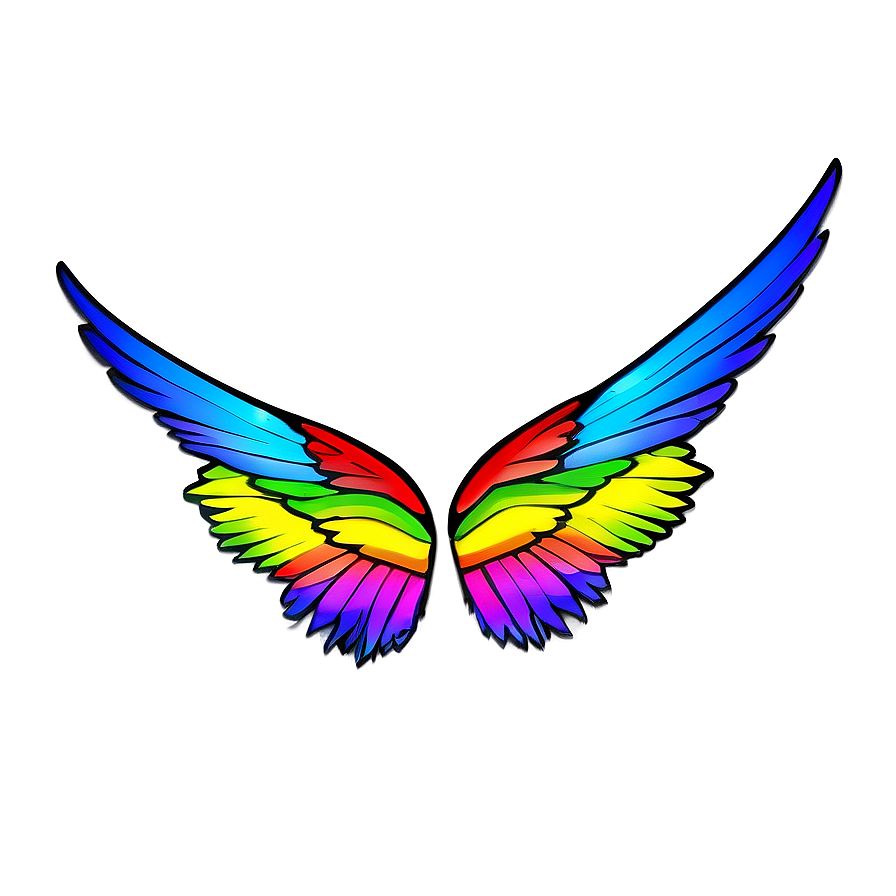 Colorful Wing PNG 05242024 PNG image with a transparent background, free high-resolution download