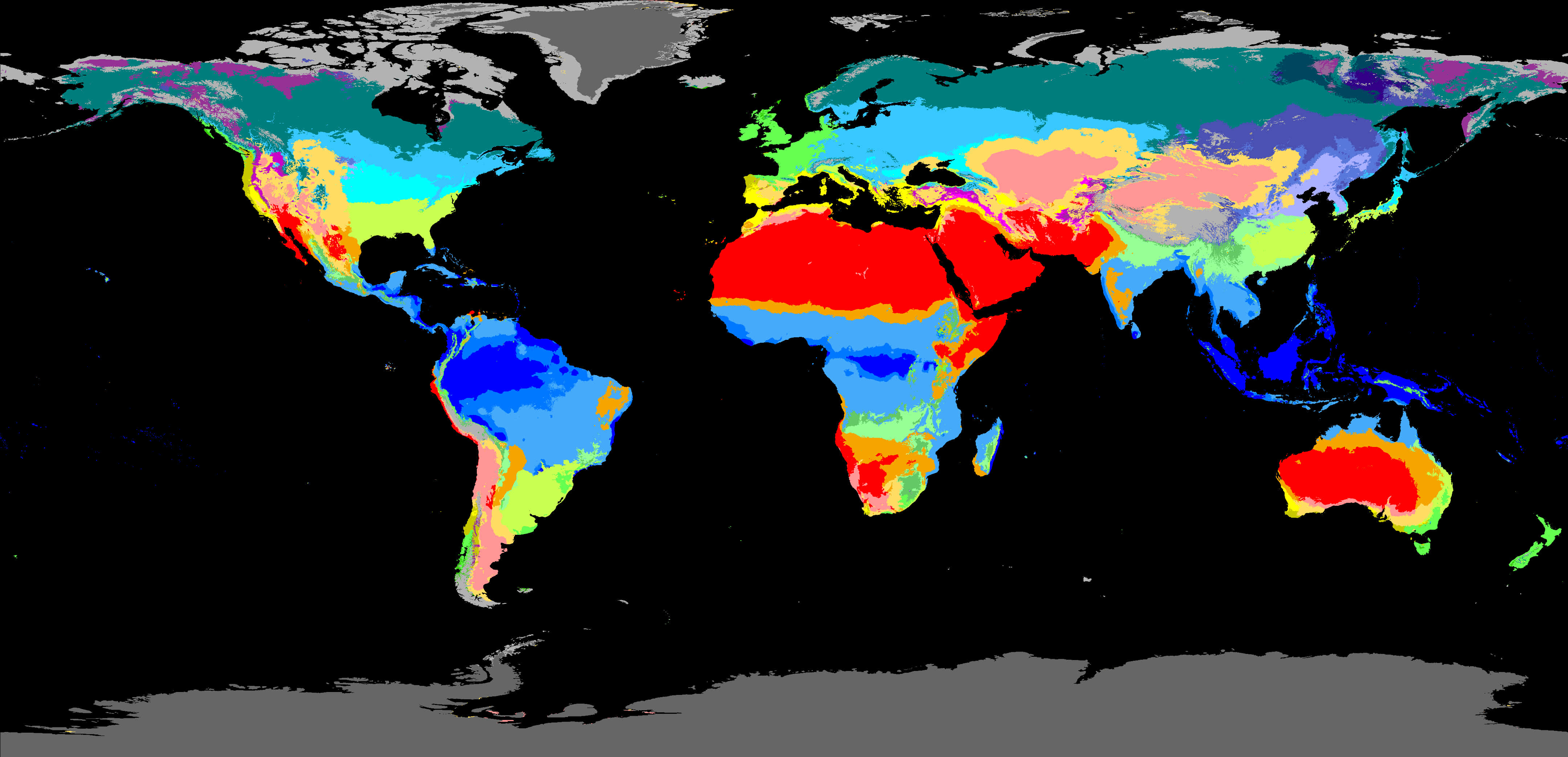 Colorful World Map