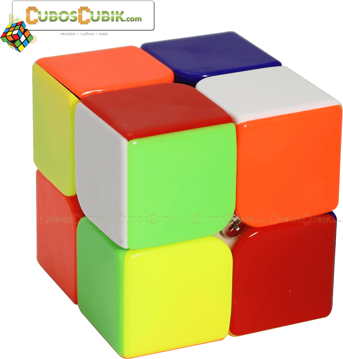 Colorful2x2 Rubiks Cube Watermark